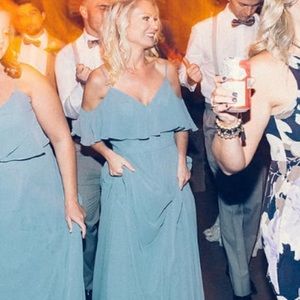 Teal/light blue formal dress